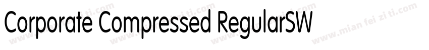 Corporate Compressed RegularSWFTE字体转换